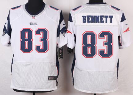 Nike New England Patriots 83 Wes Welker Elite Jerseys White NFL