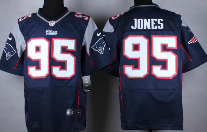 Nike New England Patriots 95 Chandler Jones Elite Blue NFL Jerseys