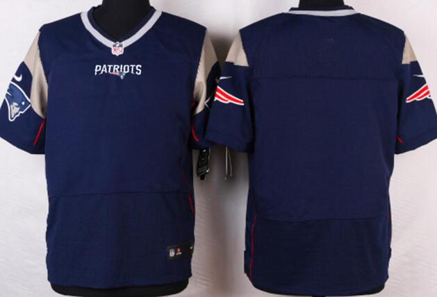 Nike New England Patriots Blank Elite Blue NFL Jerseys