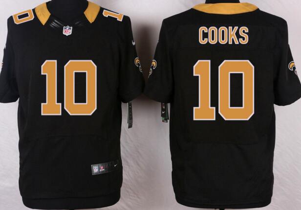 Nike New Orleans Saints 10 Brandin Cooks black elite men nfl football Jerseys