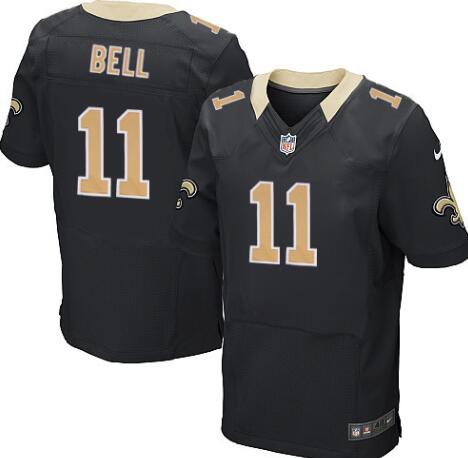 Nike New Orleans Saints 11 Bell black elite nfl jersey