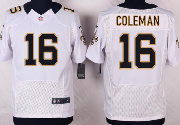 Nike New Orleans Saints 16 Brandon Coleman men Elite white NFL Jerseys