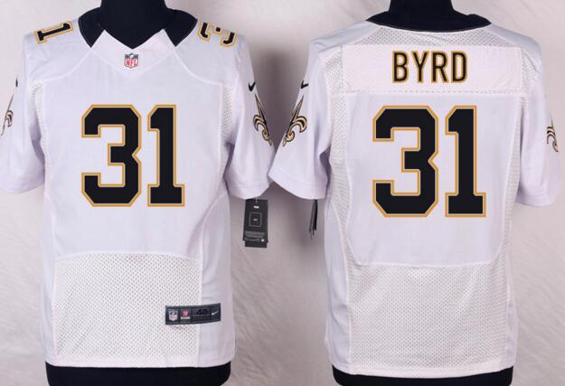 Nike New Orleans Saints 31 Jairus Byrd men white elite nfl jersey