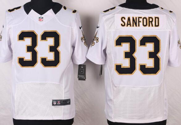 Nike New Orleans Saints 33 SANFORD men Elite white NFL football Jerseys