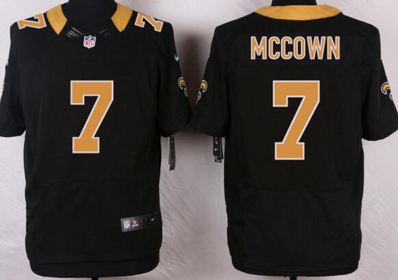 Nike New Orleans Saints 7 Luke McCown black men elite nfl football jersey