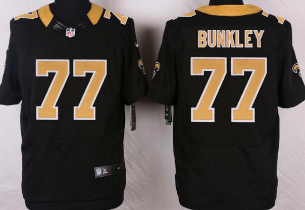 Nike New Orleans Saints 77 BUNKLEY black men elite nfl football jerseys