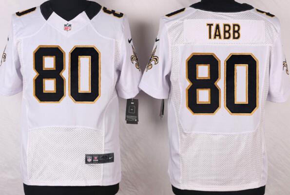 Nike New Orleans Saints 80 Tabb white men elite nfl football jerseys