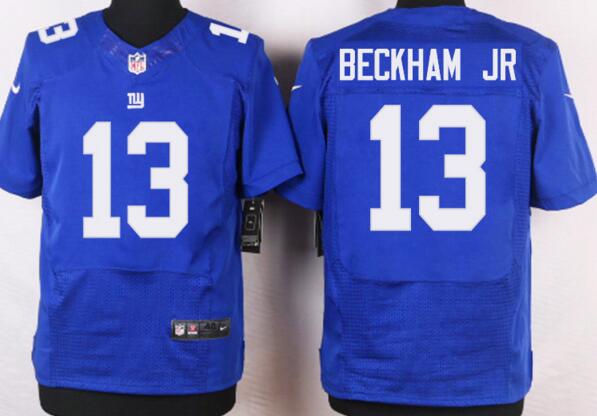 Nike New York Giants 13 Odell Beckham Jr Blue men elite nfl football jerseys