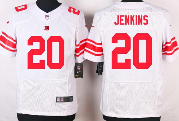 Nike New York Giants 20 Janoris Jenkins white men Elite NFL football Jersey