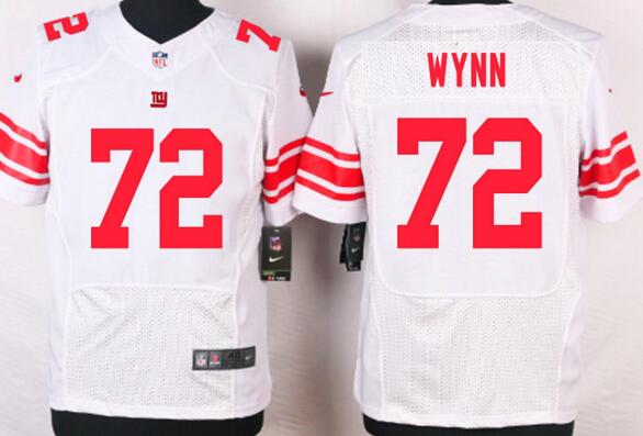 Nike New York Giants 72 Kerry Wynn Elite white  men NFL football Jerseys