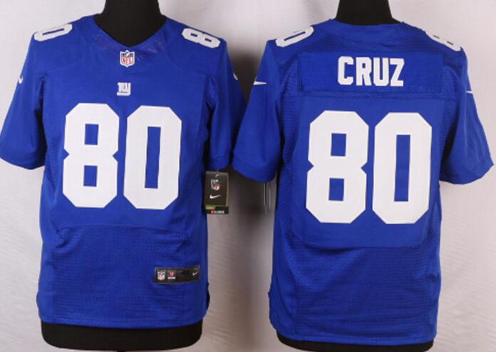 Nike New York Giants 80 Victor Cruz blue elite NFL Jerseys