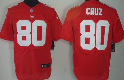 Nike New York Giants 80 Victor Cruz elite red NFL Jerseys