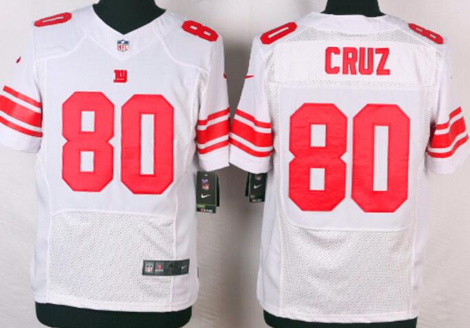 Nike New York Giants 80 Victor Cruz white elite football jerseys