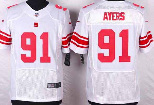 Nike New York Giants 91 AYERS white men nfl football elite Jersey