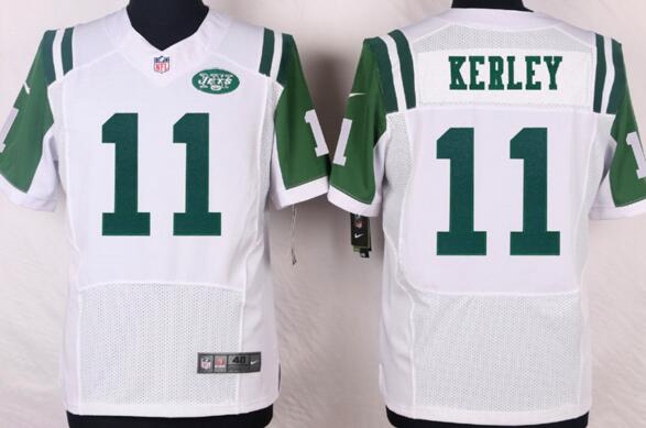 Nike New York Jets 11 Jeremy Kerley NFL Elite white jerseys