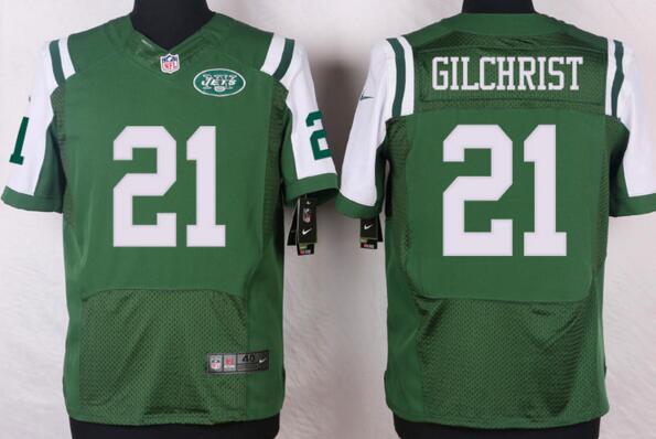 Nike New York Jets 21 Marcus Gilchrist elite green men NFL football Jerseys