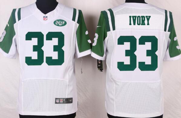 Nike New York Jets 33 Chris Ivory NFL Jerseys white Green nfl jereys