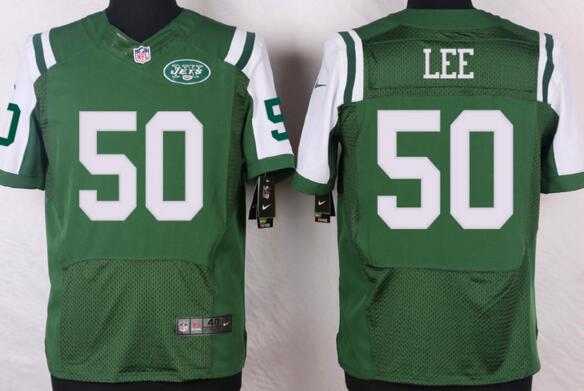 Nike New York Jets 50 Darron Lee Elite Green NFL Jerseys