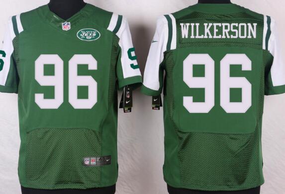 Nike New York Jets 96 Muhammad Wilkerson Elite men green NFL football Jerseys