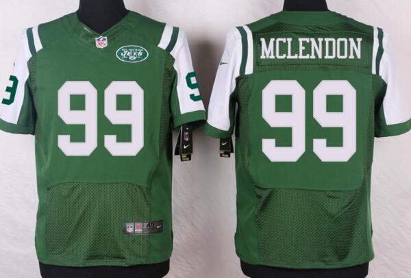 Nike New York Jets 99 Steve McLendon Elite men green NFL football Jerseys