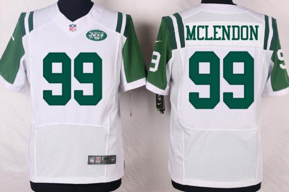 Nike New York Jets 99 Steve McLendon Elite men white NFL football Jerseys