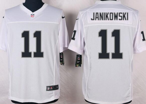 Nike Oakland Raiders 11 Sebastian Janikowski white men elite nfl football Jersey