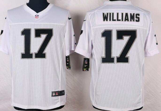 Nike Oakland Raiders 17  Dan Williams elite White NFL Jerseys