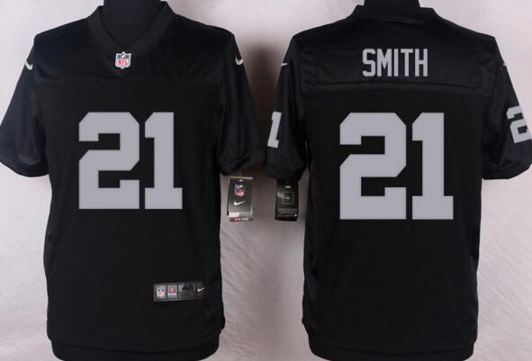 Nike Oakland Raiders 21 Sean Smith black Elite men nfl football Jersey