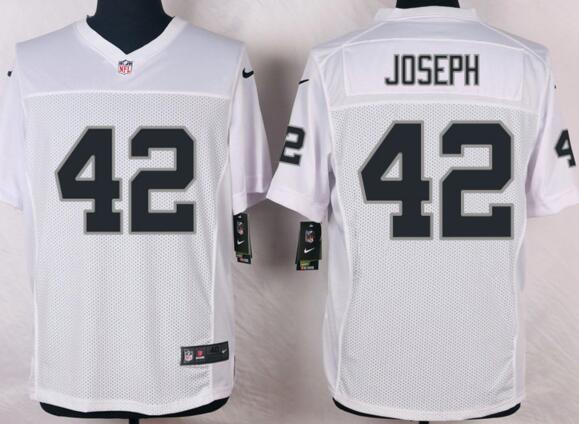 Nike Oakland Raiders 42 Karl Joseph White Elite 2016 Draft Pick men football Jersey