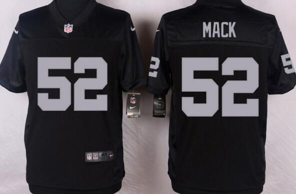 Nike Oakland Raiders 52 Khalil Mack black Elite men NFL football Jersey