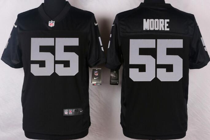 Nike Oakland Raiders 55 RMOORE Elite Black nfl Jerseys