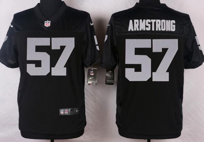 Nike Oakland Raiders 57 ARMSTRONG black Nike Elite NFL Jersey