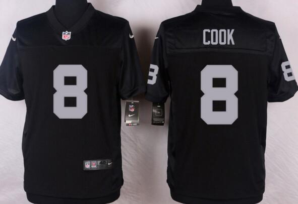 Nike Oakland Raiders 8 Connor Cook men Black Elite nfl football Jersey