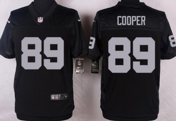 Nike Oakland Raiders 89 Amari Cooper elite men black nfl football jerseys