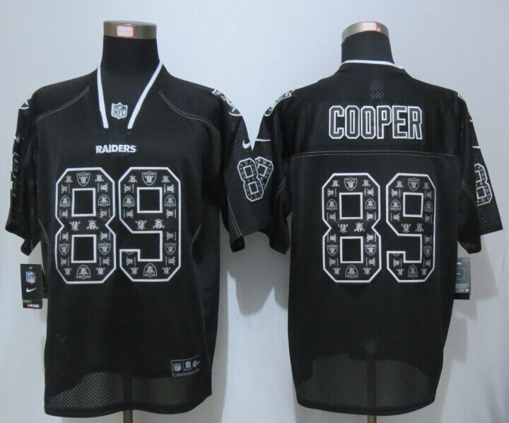 Nike Oakland Raiders 89 Cooper Lights Out Black Elite Jerseys