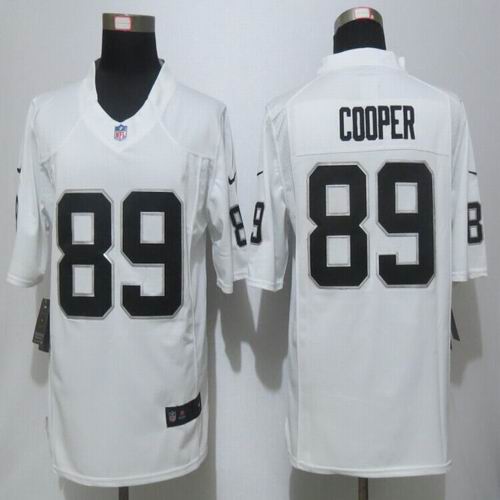 Nike Oakland Raiders 89 Cooper White Limited Jerseys