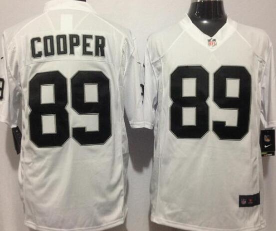 Nike Oakland Raiders 89 Cooper White game Jerseys