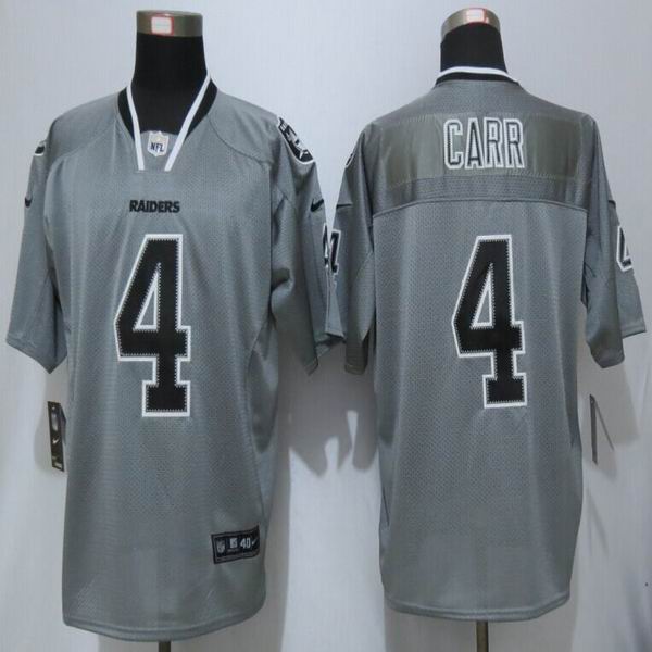 Nike Okaland Raiders 4 Carr Lights Out Grey Elite nfl Jerseys