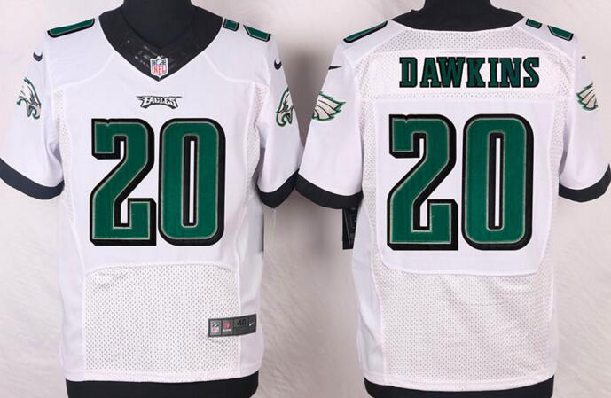 Nike Philadelphia Eagles 20 Brian Dawkins white elite nfl jersey