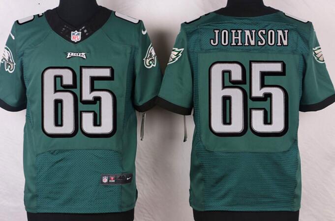 Nike Philadelphia Eagles 65 Johnson Green Elite Jersey