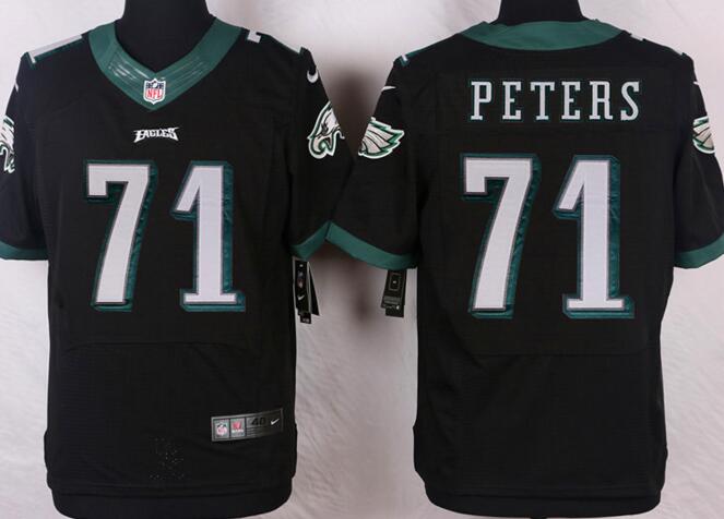 Nike Philadelphia Eagles 71 Jason Peters Elite black NFL Jersey
