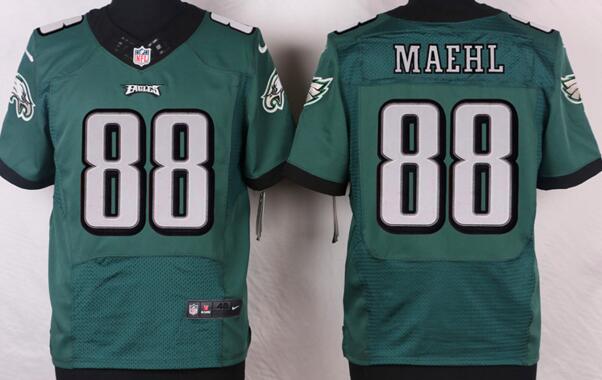 Nike Philadelphia Eagles 88 maehl green elite men nfl football jersey