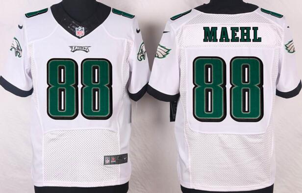Nike Philadelphia Eagles 88 maehl white elite men nfl football jersey