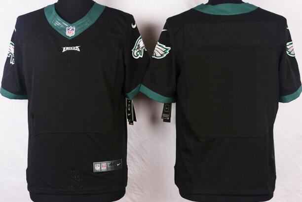 Nike Philadelphia Eagles Blank Elite black NFL Jerseys