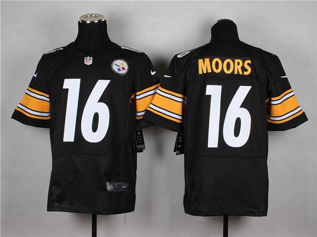 Nike Pittsburgh Steelers 16 Lance Moore Elite Black NFL Jerseys