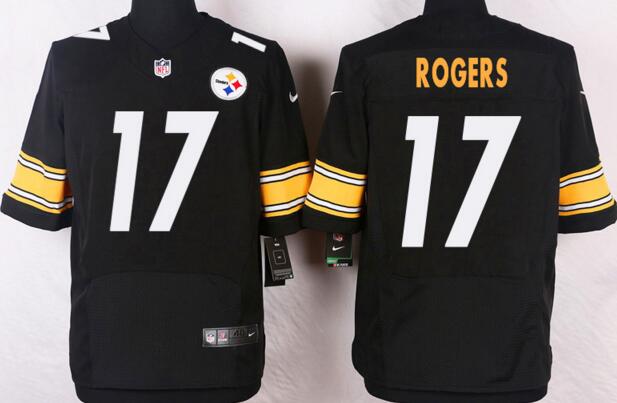 Nike Pittsburgh Steelers 17 Eli Rogers men elite Black NFL football Jerseys