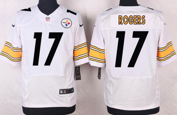 Nike Pittsburgh Steelers 17 Eli Rogers men elite white NFL football Jerseys