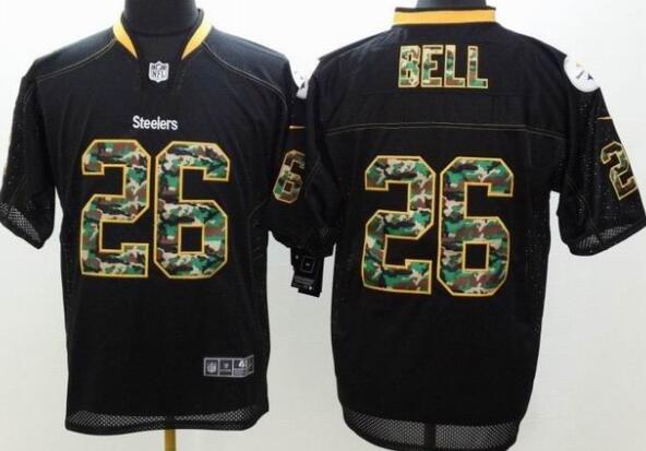 Nike Pittsburgh Steelers 26 Le'Veon Bell Elite fashion Black NFL Jersey