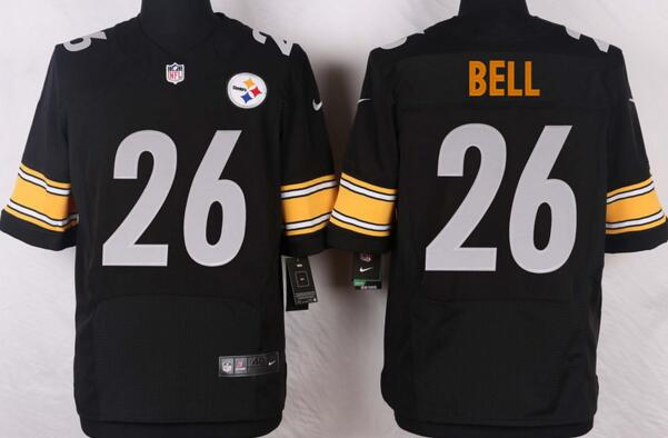 Nike Pittsburgh Steelers 26 Le Veon Bell elite Black NFL Jersey