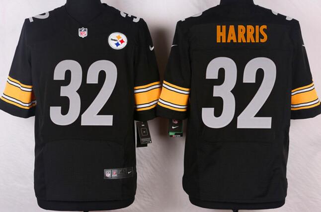 Nike Pittsburgh Steelers 32 Franco Harris Elite Black NFL Jerseys